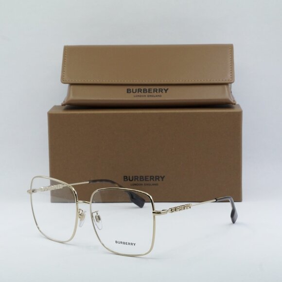 🕶️ New Burberry BE1378D 1109 Eyeglasses - Light Gold Frame 57mm - Picture 10 of 10
